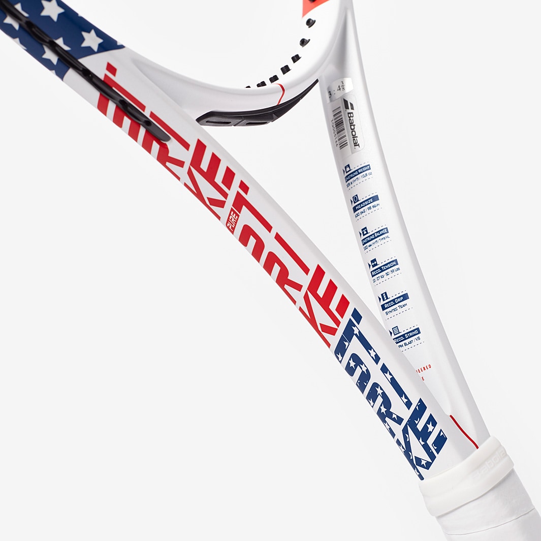 Babolat Pure Strike USA Unstrung - White/Blue/Red - Mens Rackets | Pro ...