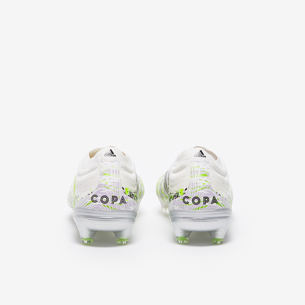 adidas Copa 20+ FG - Footwear White/Core Black/Signal Green