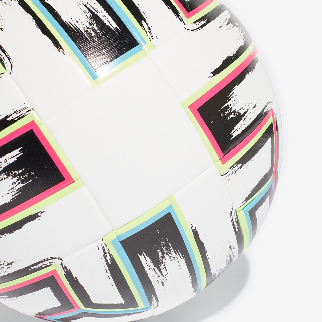 adidas Uniforia EURO2020 League Ball - White/Black/Signal Green/Bright Cyan  - Training - Footballs |