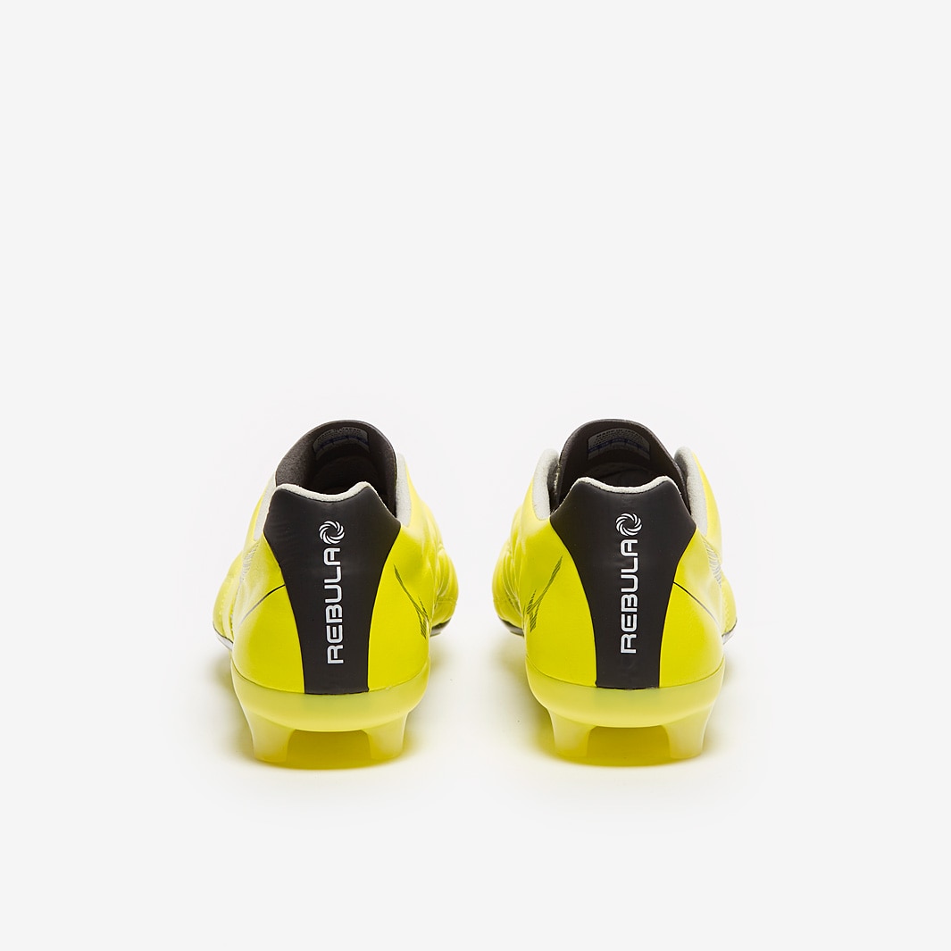 Mizuno Rebula サッカーシューズ ブラック/イエロー Mizuno Rebula Cup Made In Japan FG - Safety Yellow/Black