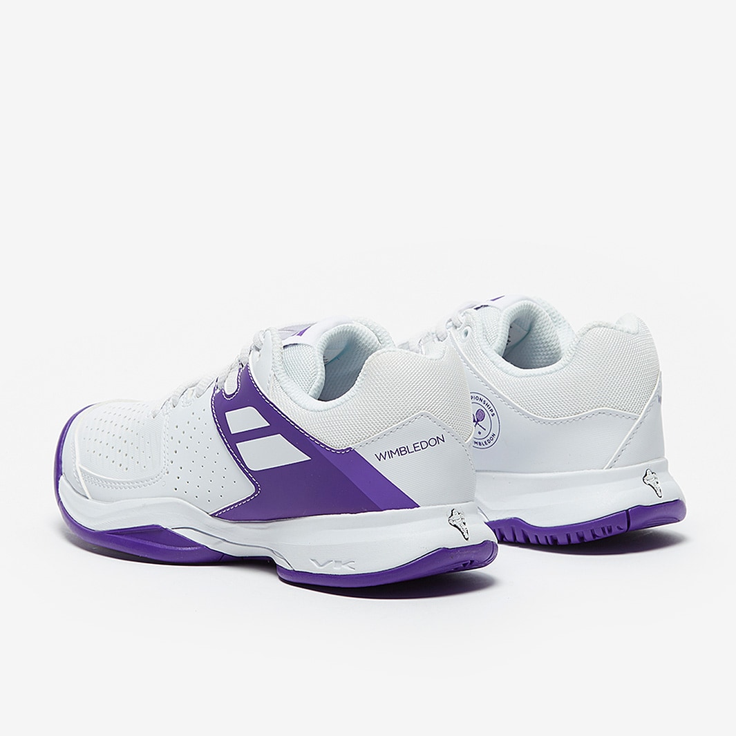 Babolat Womens Pulsion All Court Wimbledon White/Purple Womens