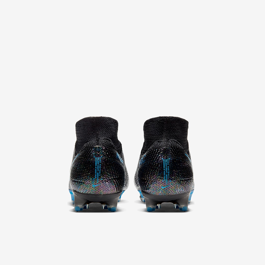 nike mercurial superfly vii elite - black & laser blue