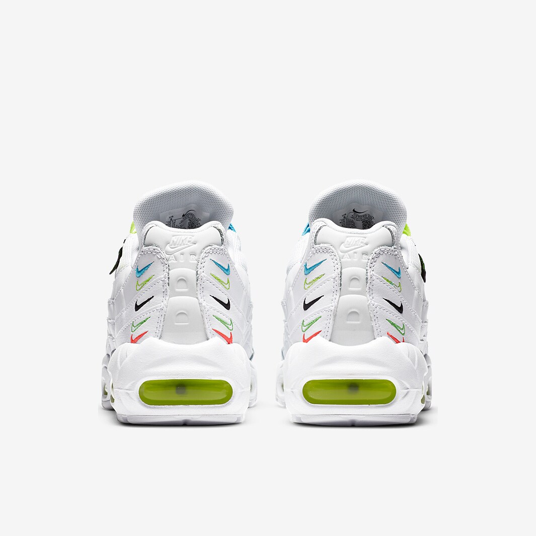 air max 95 trainers white blue fury volt black