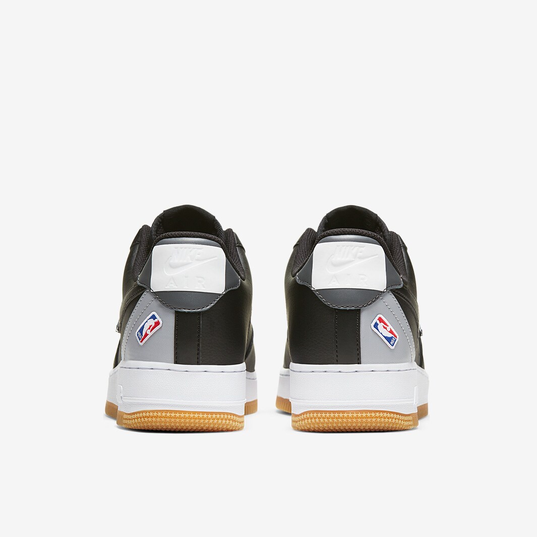 nike black & grey air force 1 07 lv8 trainers