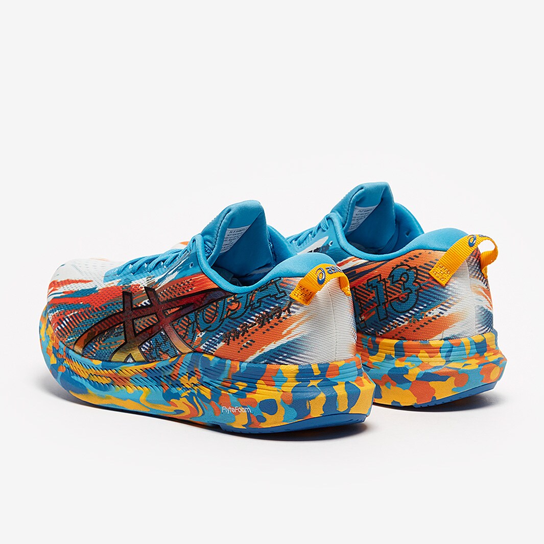 asics noosa tri 13 digital aqua marigold orange