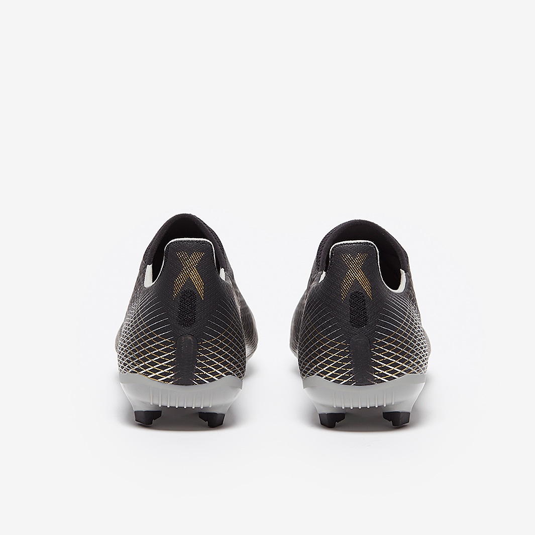 Adidas X Ghosted .3 Laceless FG - Core Black/Metallic Gold Melange/Grey ...