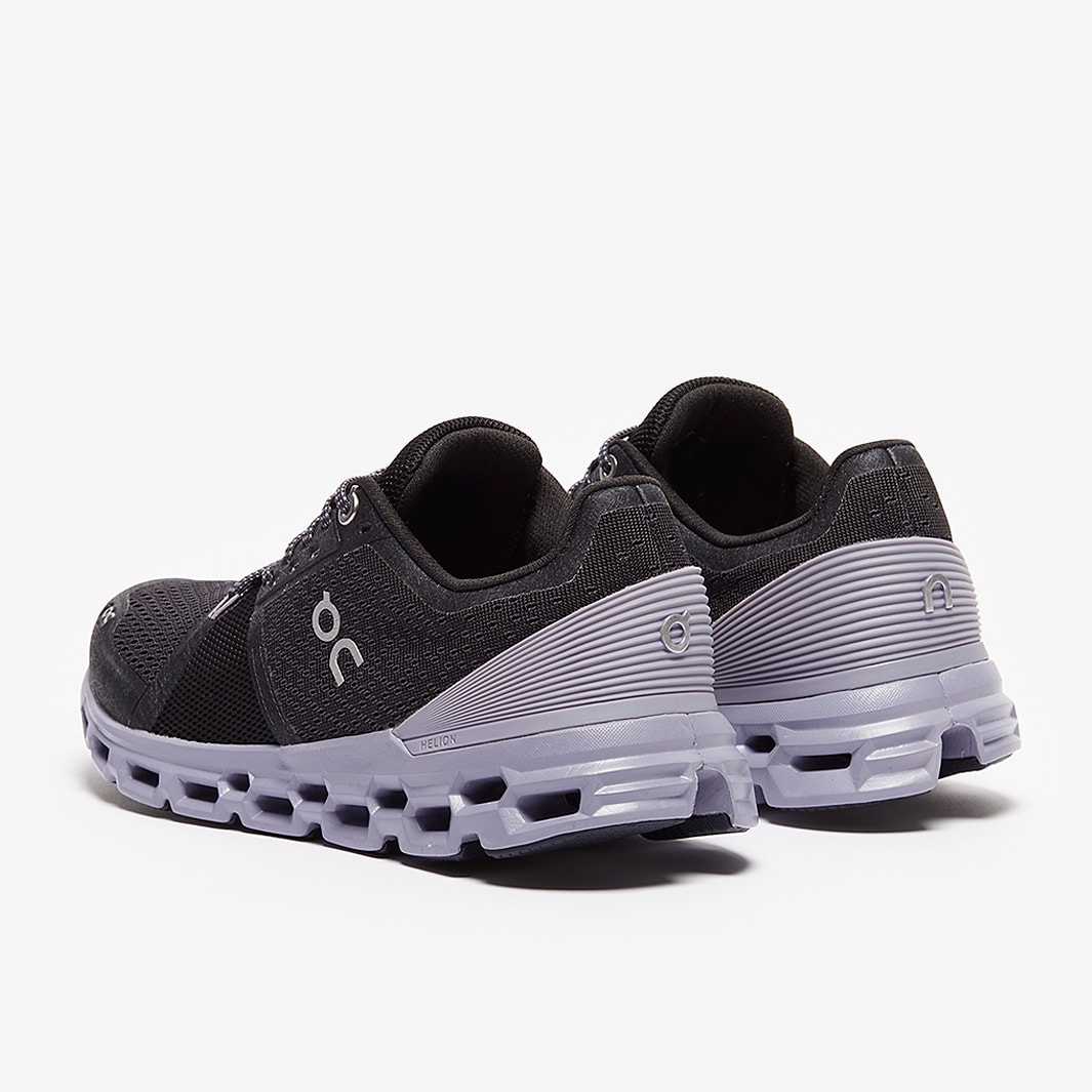 On Womens Cloudstratus Black/Lilac Womens Shoes