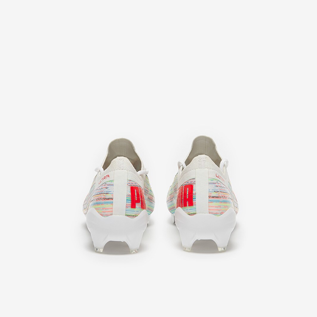 Puma Ultra 1.2 FG/AG - White/Red Blast/Silver - Firm Ground