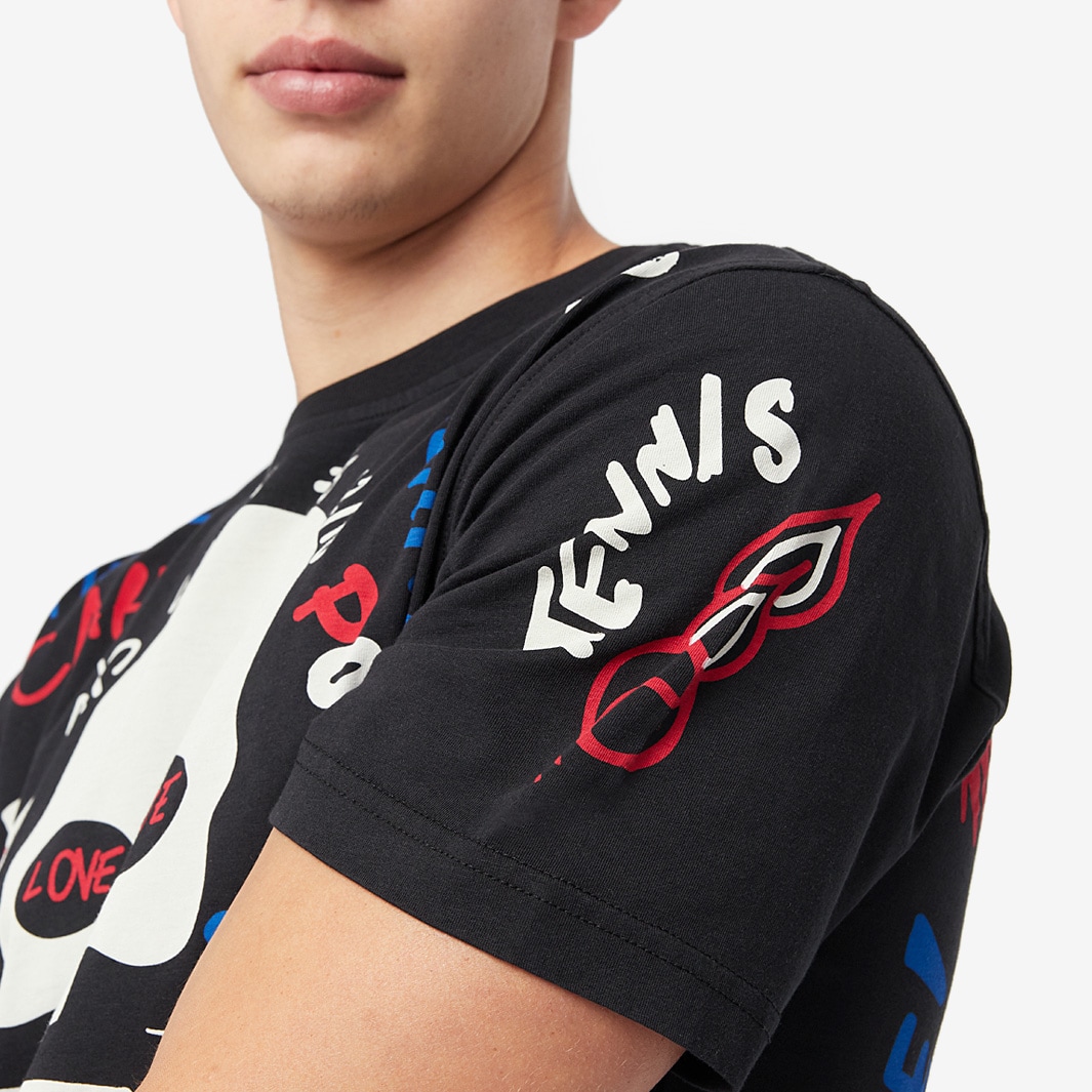 Hydrogen Graffiti Tee - Black/Red/Blue - Mens Clothing | Pro