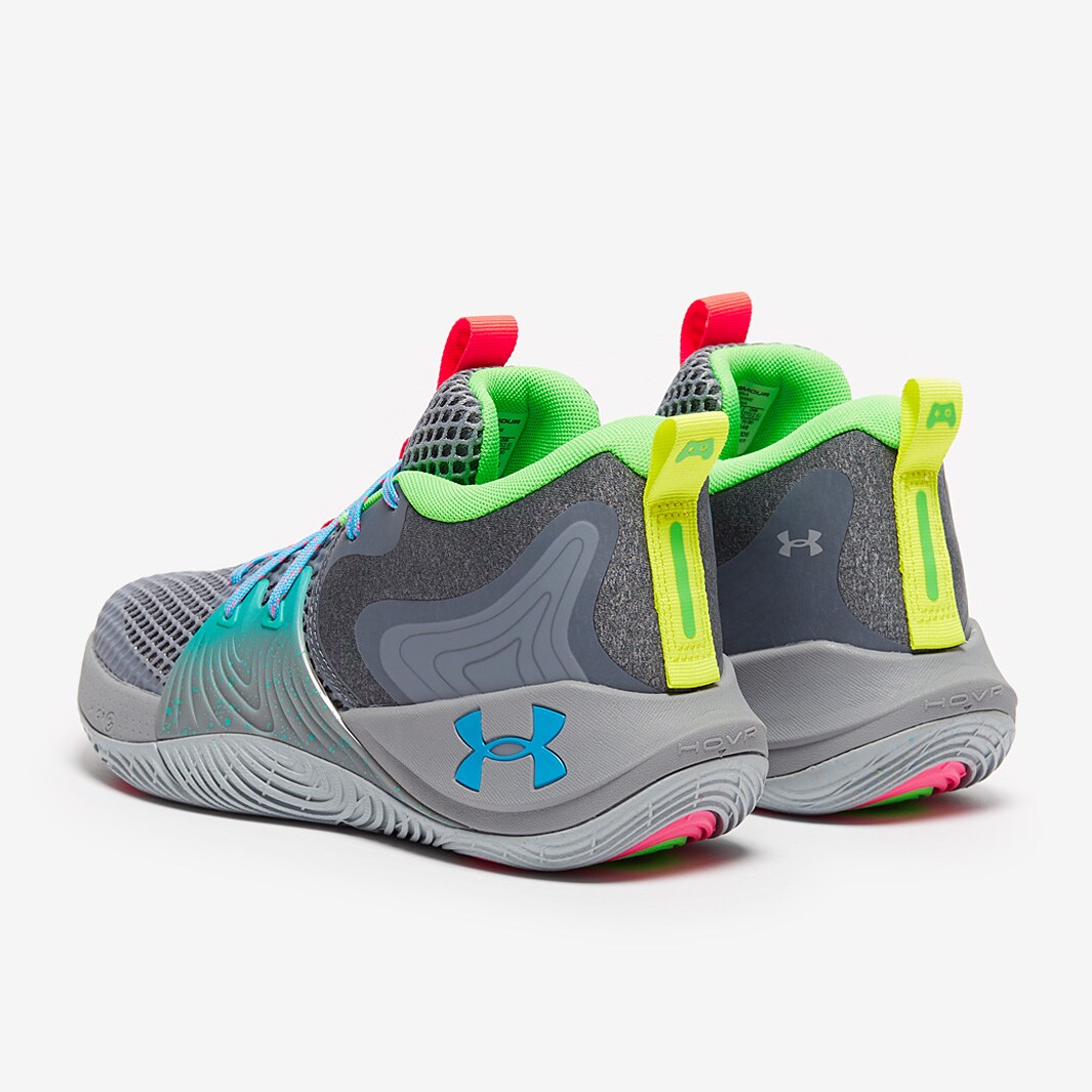 Under Armour Embiid Steel/Mod Gray/Equator Blue Mens Shoes