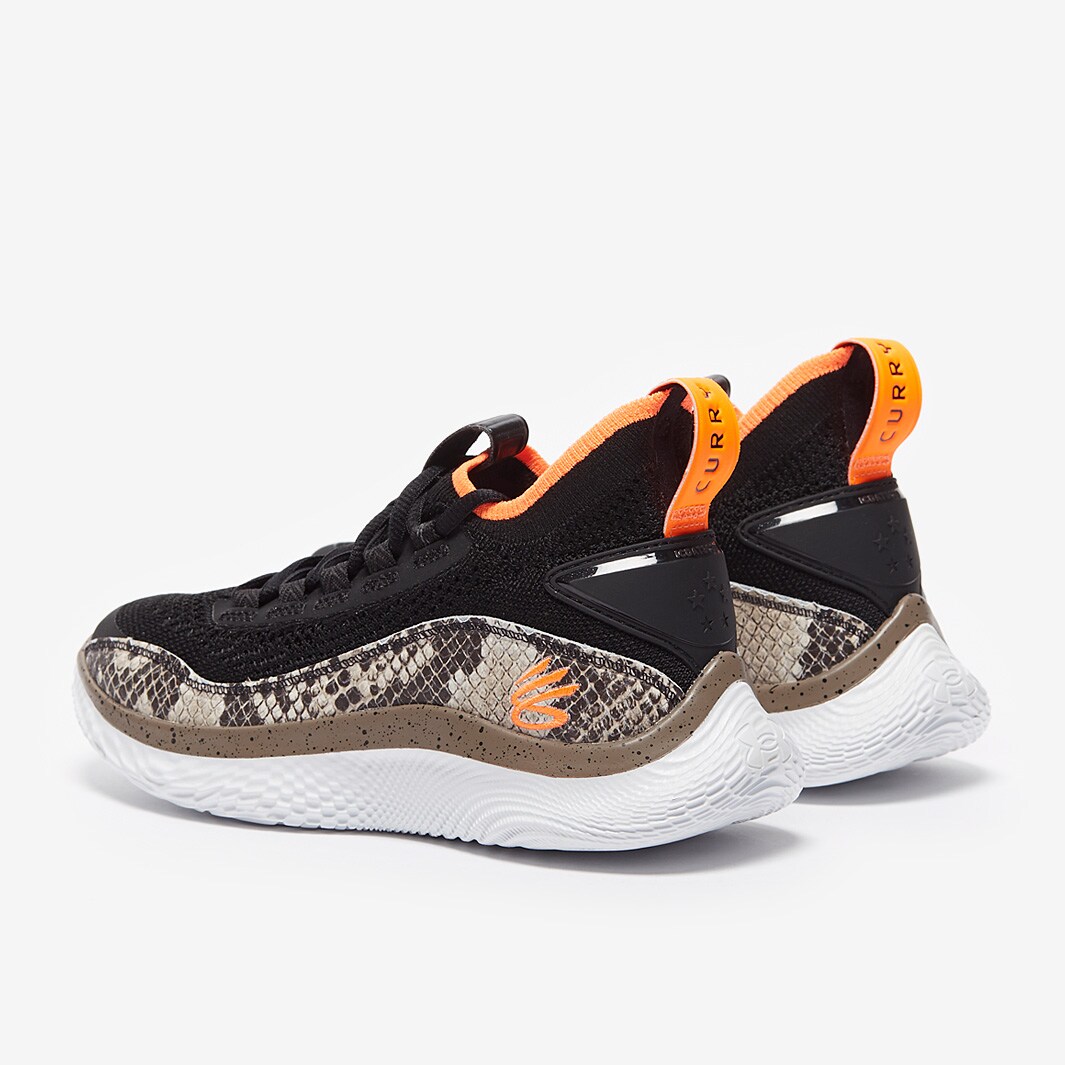 Under Armour Curry 8 Older Kids (GS) - Black/White - Boys Shoes