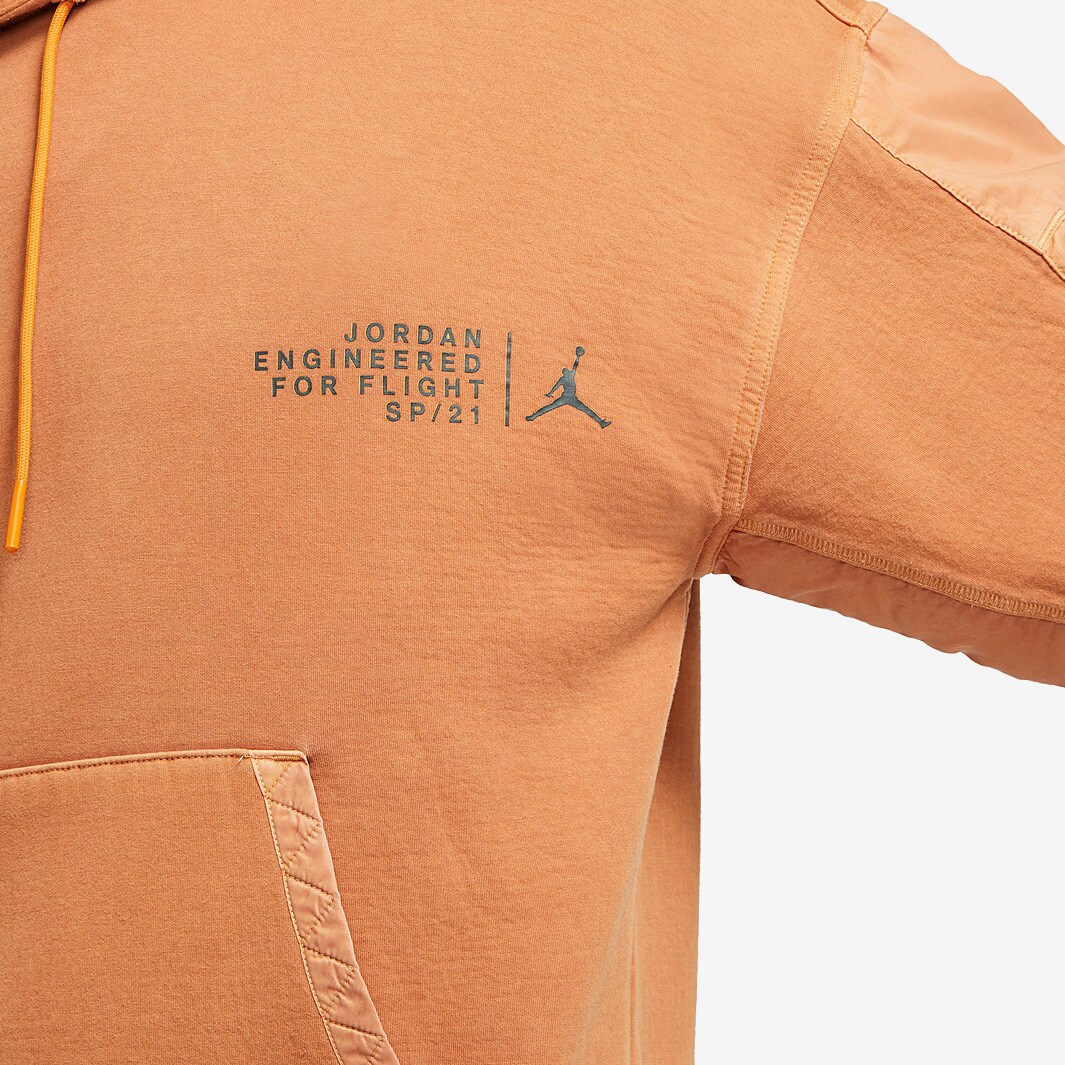 Jordan 23 Engineered Washed Fleece Hoodie Monarch/Black Mens