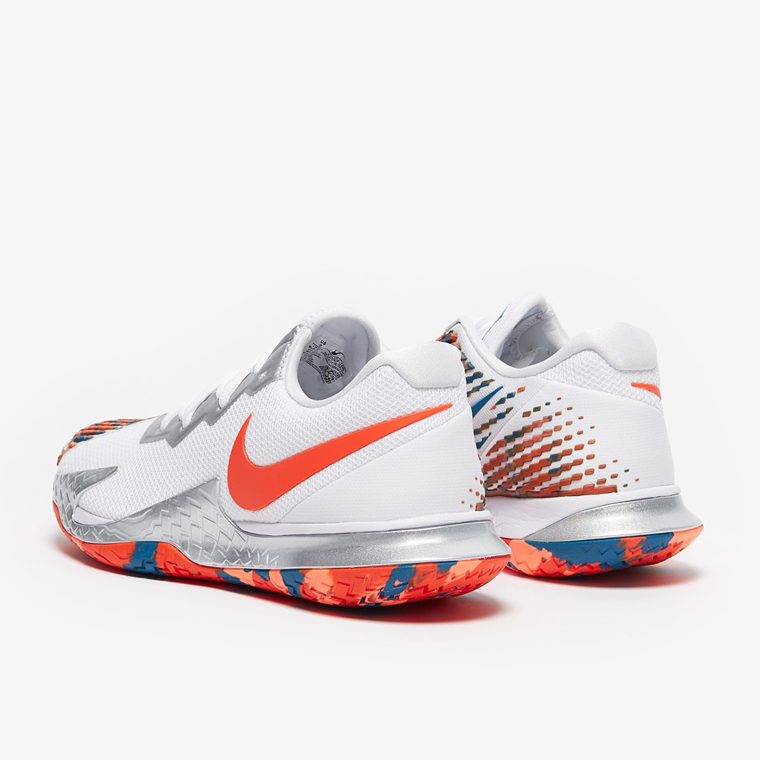 Nike Air Zoom Vapor Cage 4 HC - White/Team Orange/Green Abyss