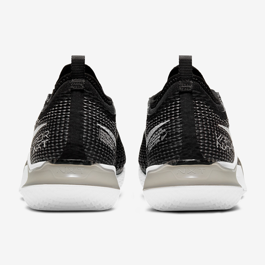 nike men's react vapor nxt tennis shoes white and black