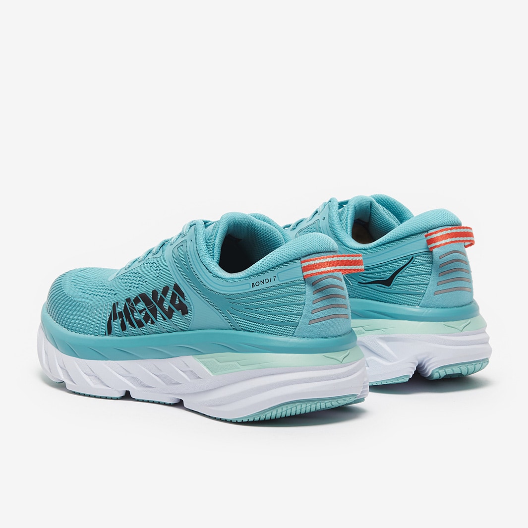 Hoka Womens Bondi 7 - Aquarelle/Eggshell Blue - Womens Shoes | Pro ...