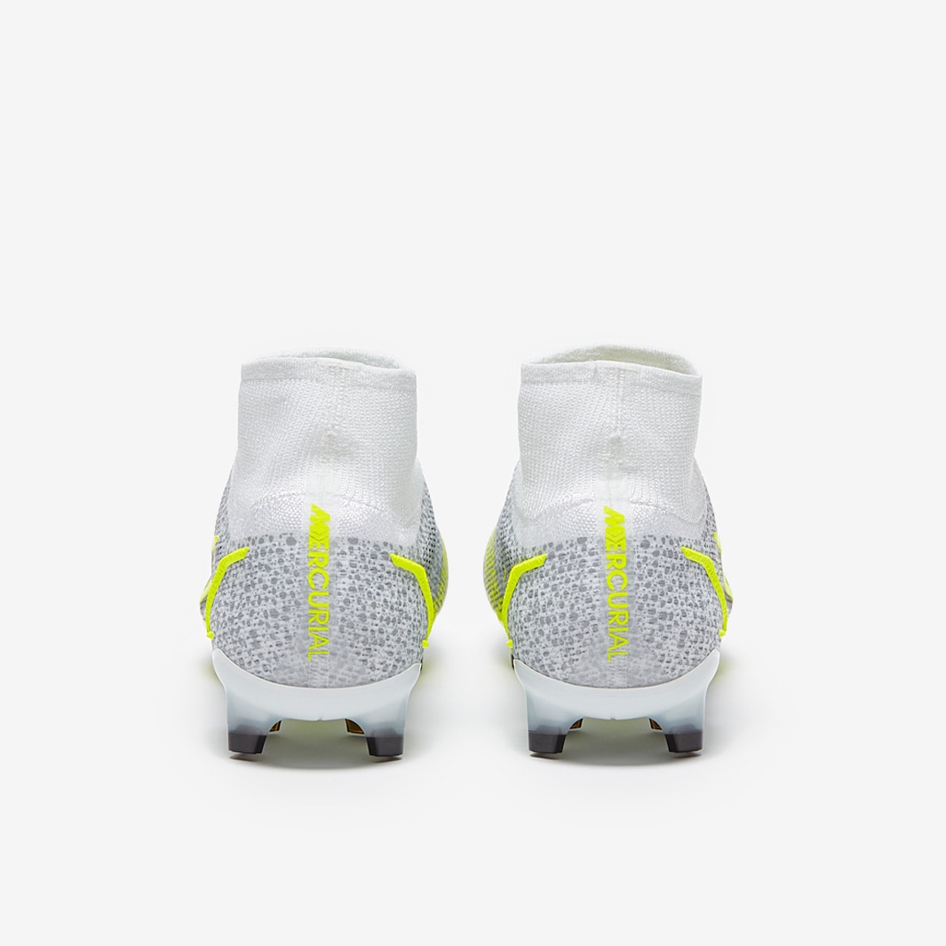 Nike Mercurial Superfly VIII Elite FG - White/Black-Metallic