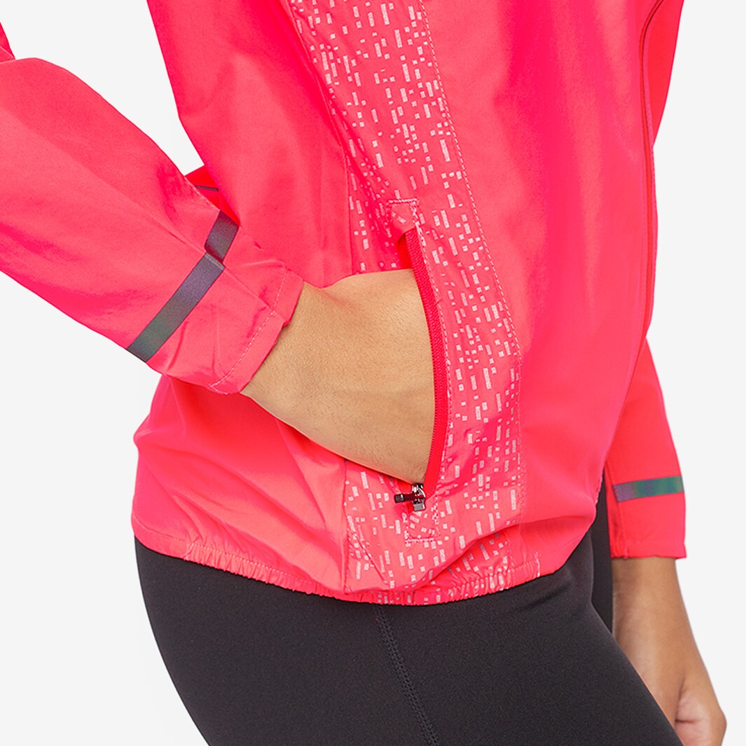 Ronhill Womens Life Night Runner Jacket Hot Pink/Pwtr/Reflect