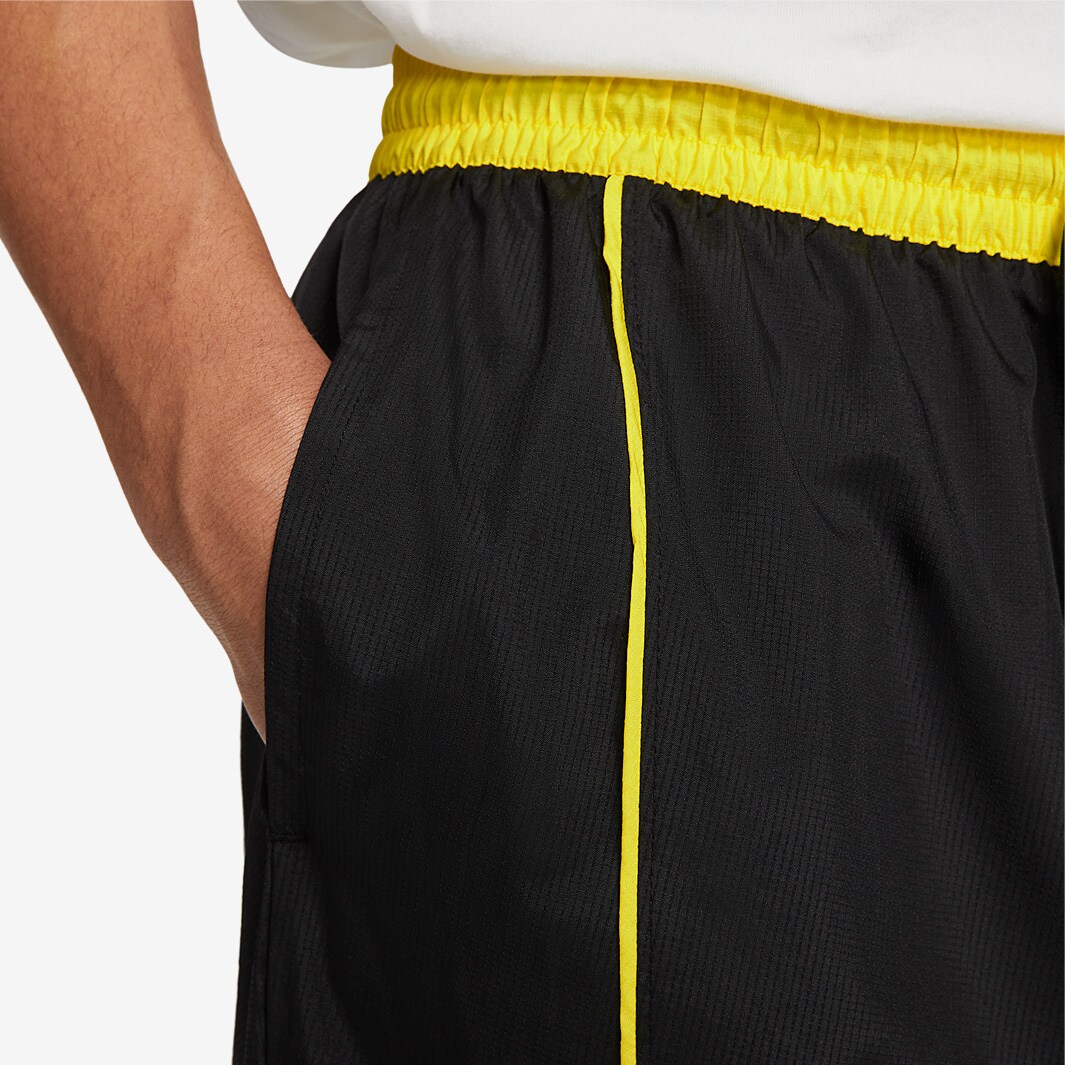 Nike Throwback Pants Black/White/Opti Yellow/Signal Blue Mens