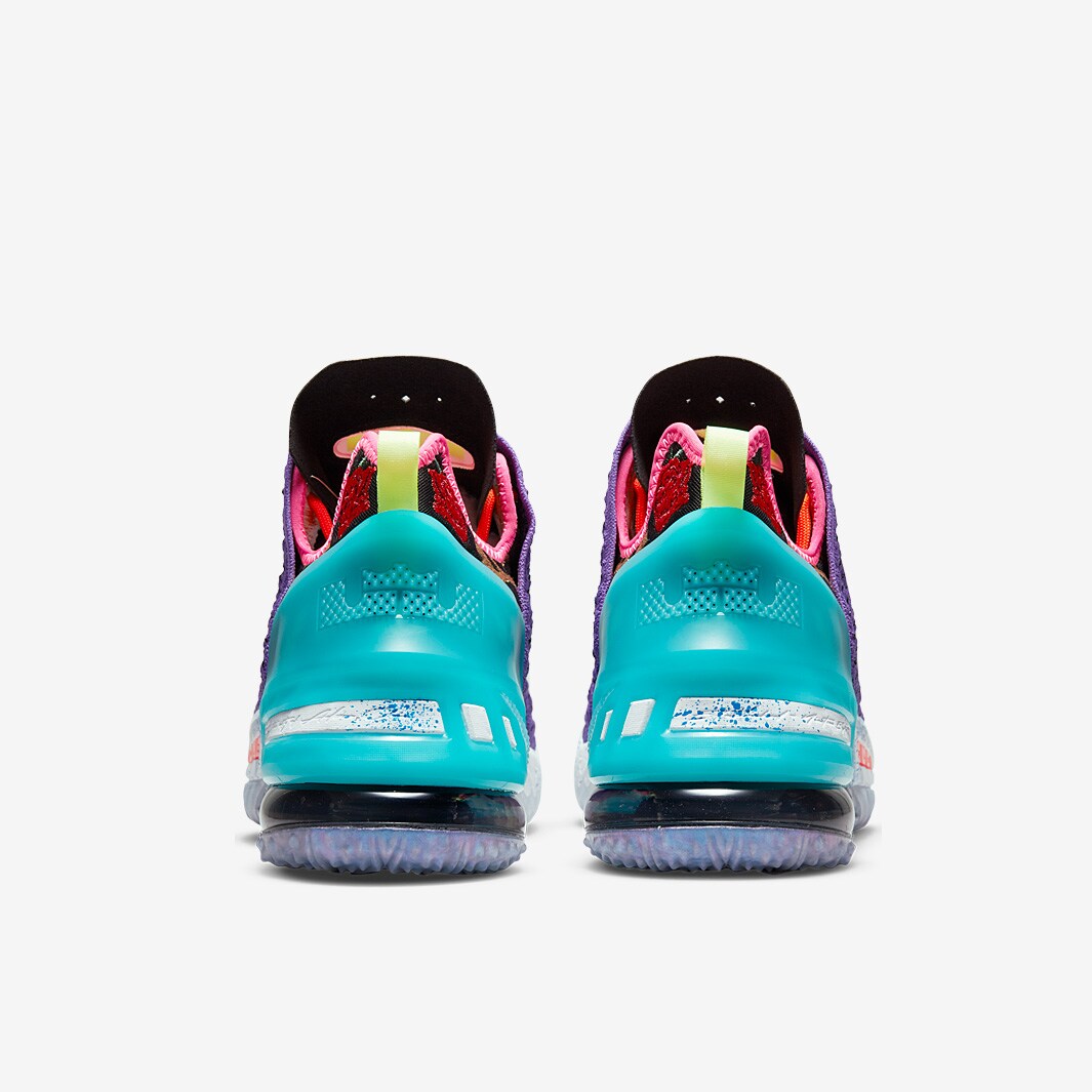 Nike LeBron 18 Psychic Purple/Black/Multi Color Mens Shoes