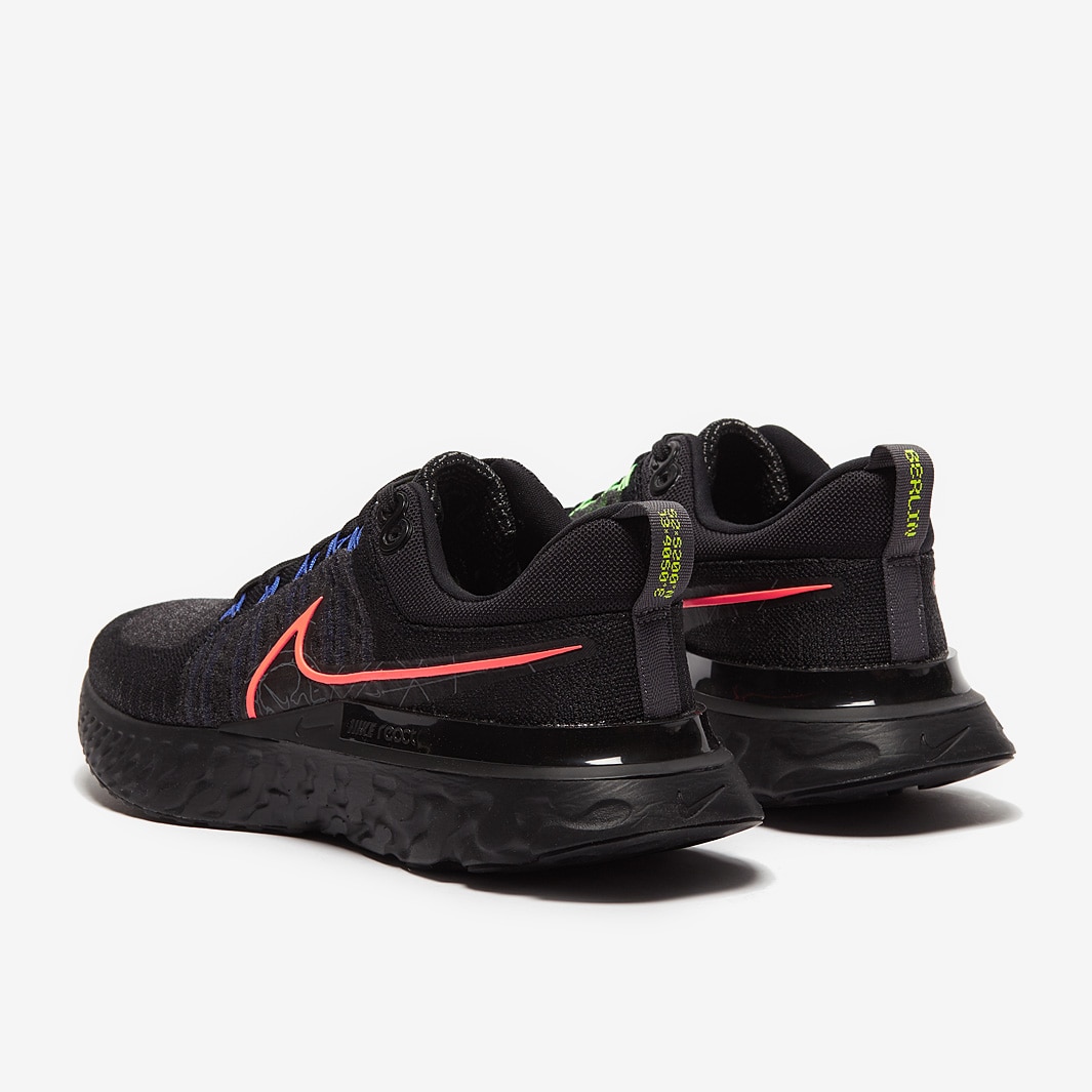Nike React Infinity Run Flyknit Black/Hyper Orange-Volt-Hyper