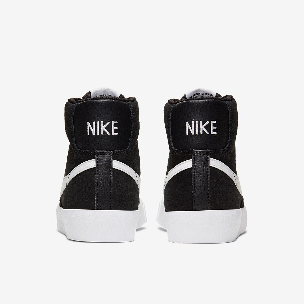 Nike Sportswear Kinder Blazer Mid '77 Wildleder Schwarz/Weiß/Total