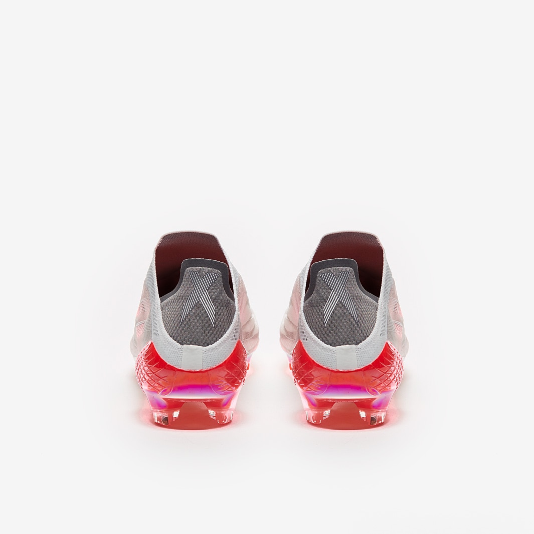 adidas X Speedflow+ FG - White/Iron Metallic/Solar Red