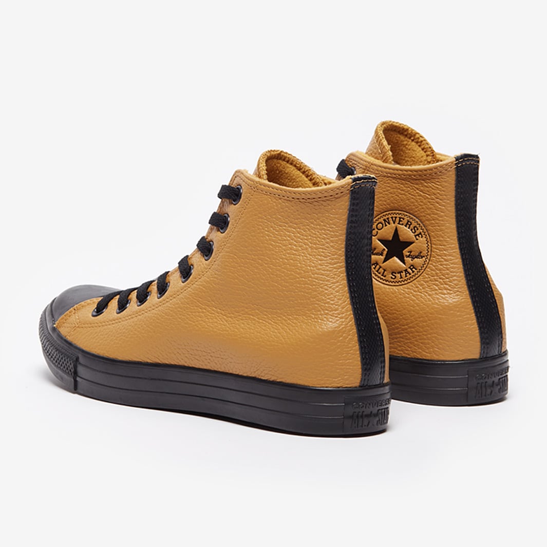 Converse Chuck Taylor All Star Lined Leather - Wheat/Black/Black - Trainers - Mens | Pro:Direct Soccer