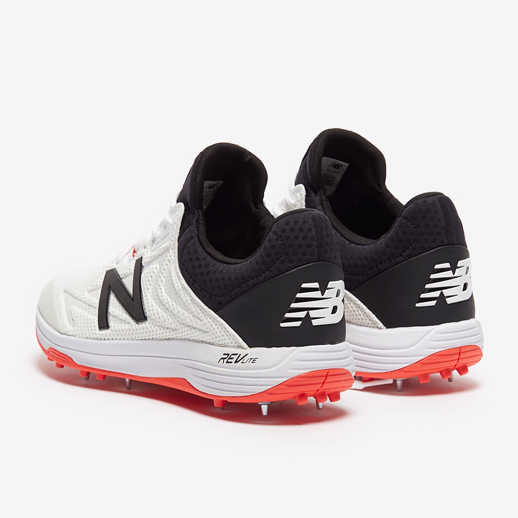 New Balance CK10 Cricket Shoe White/Black/Red Mens Shoes Pro
