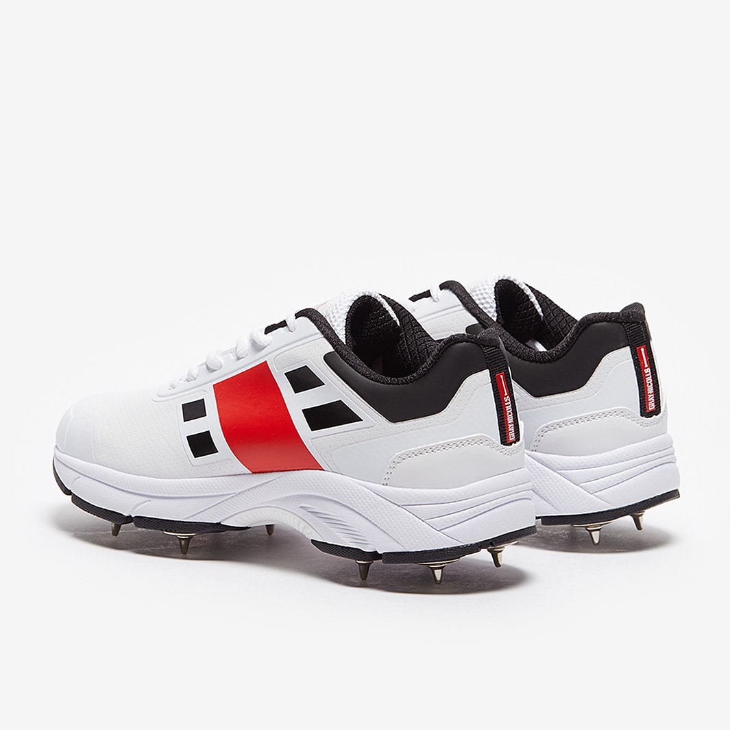 GrayNicolls Velocity 3.0 Junior Cricket Shoe White/Red/Black Boys