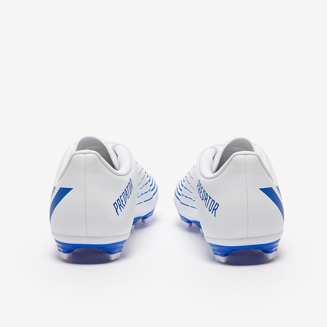 adidas Kids Predator Edge.4 FxG White/HiRes Blue/White Junior