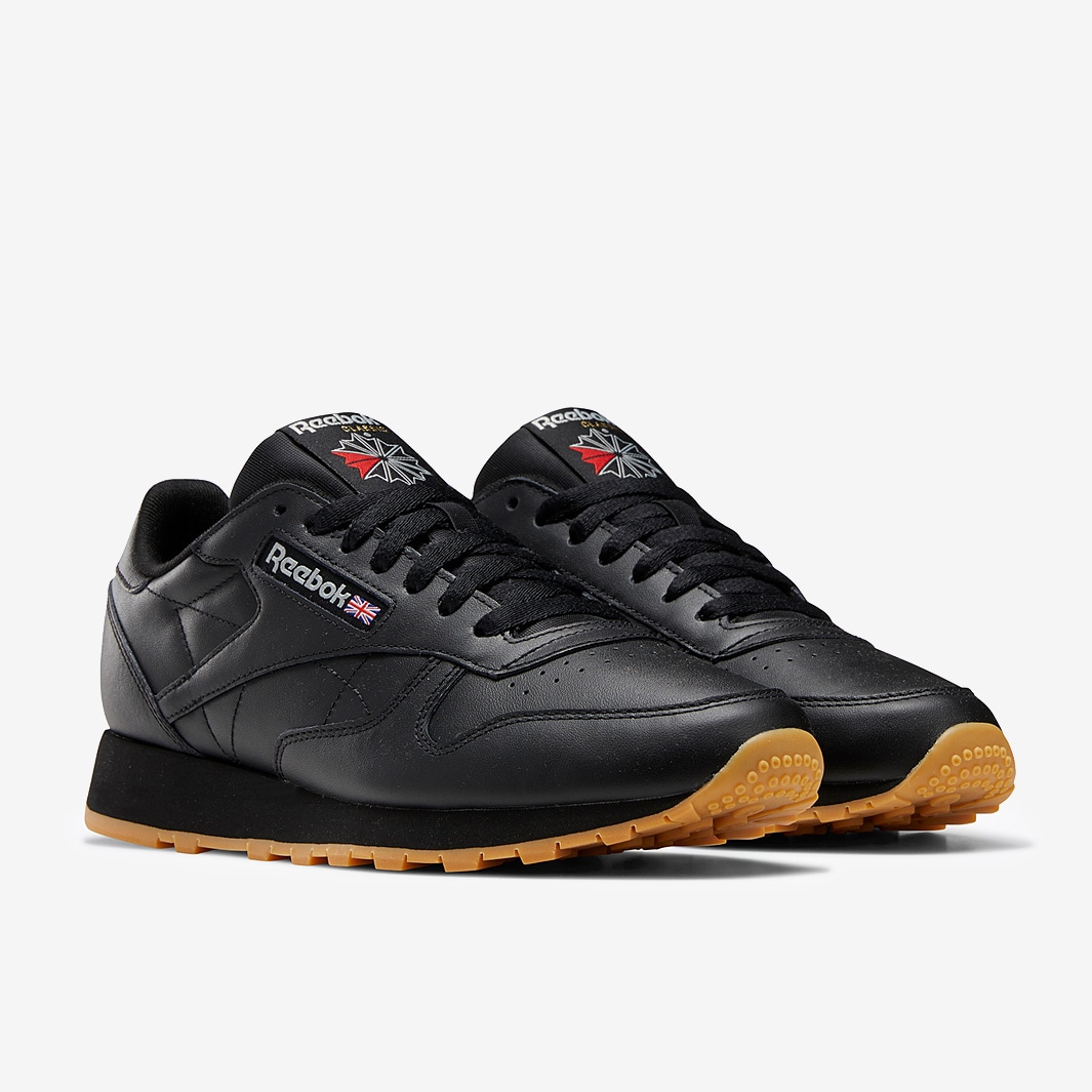 Reebok Classic Leather Gum - Black - Trainers - Mens Shoes