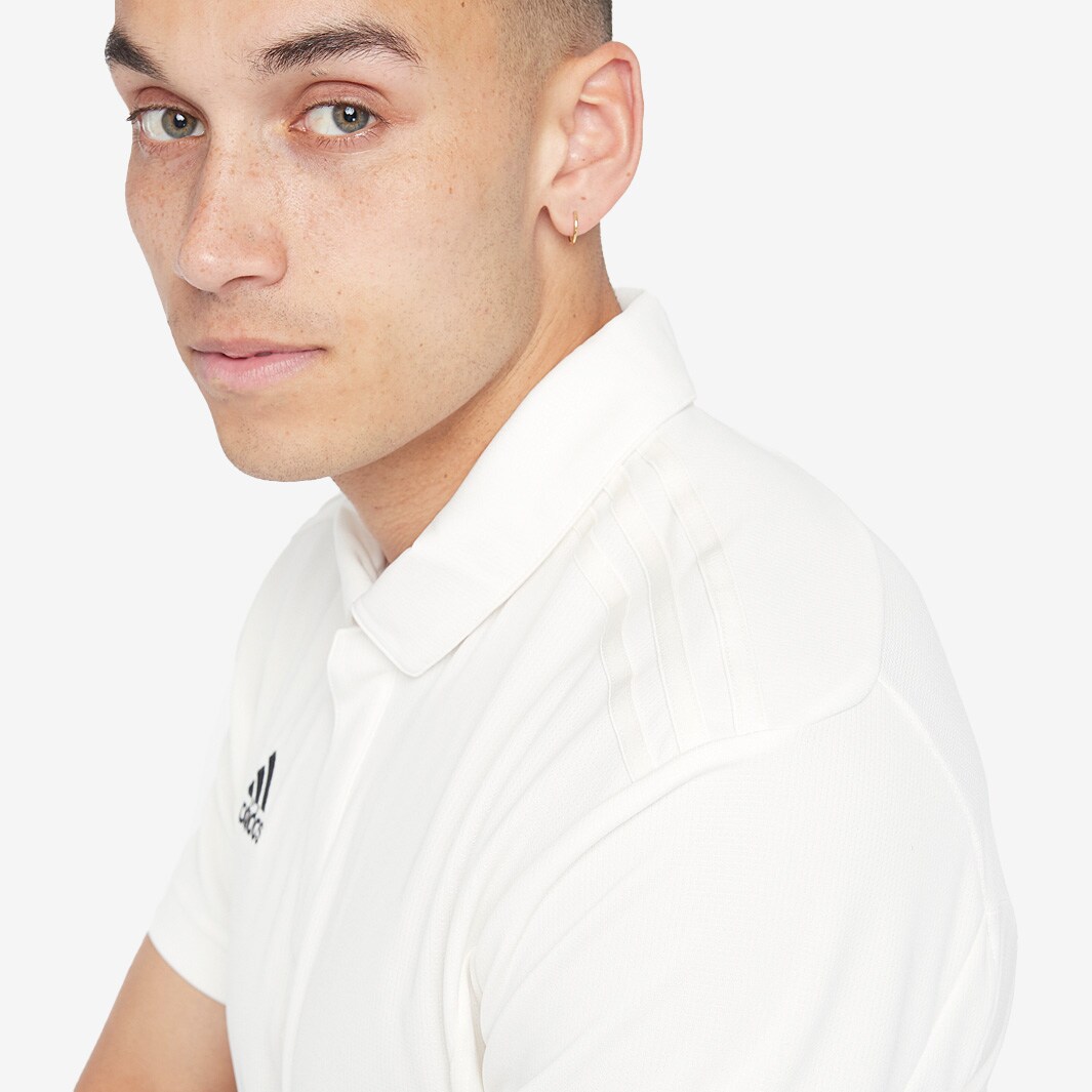 adidas Elite Junior Cricket Shirt White Boys Clothing