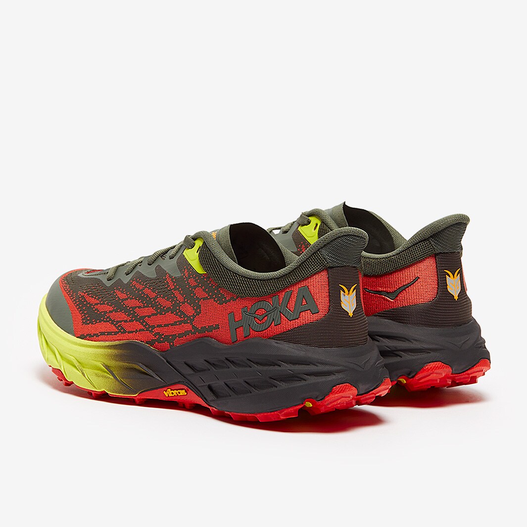 Hoka Speedgoat 5 Wide Thyme/Fiesta Mens Shoes ProDirect Running