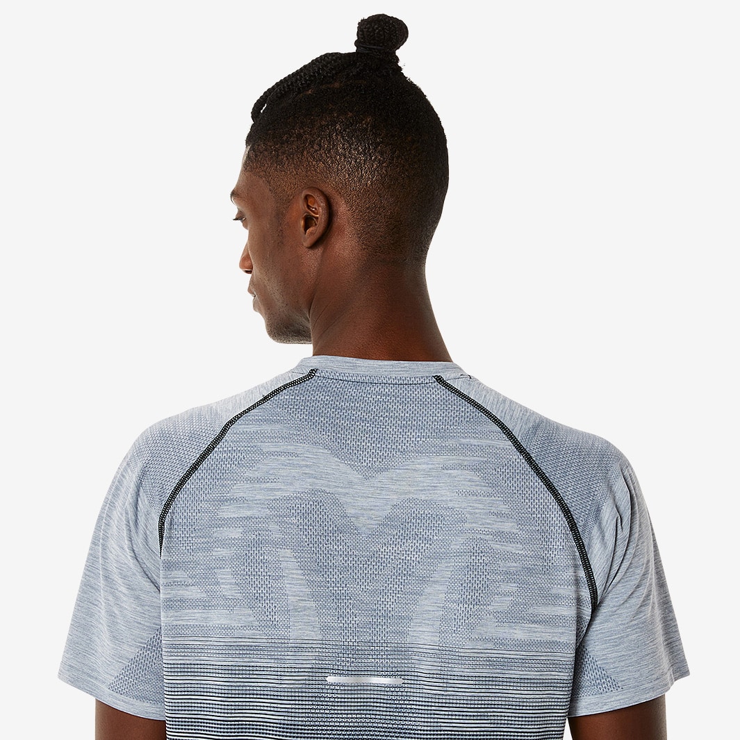 ASICS Seamless T-Shirt - Performance Black/Carrier Grey - Mens Clothing