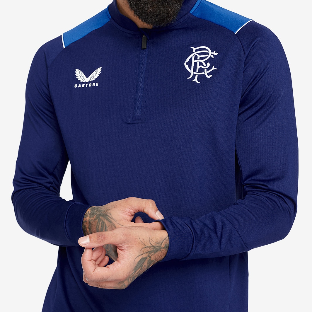 Quarter Zip Top New Rangers Training Kit Castore Rangers Training