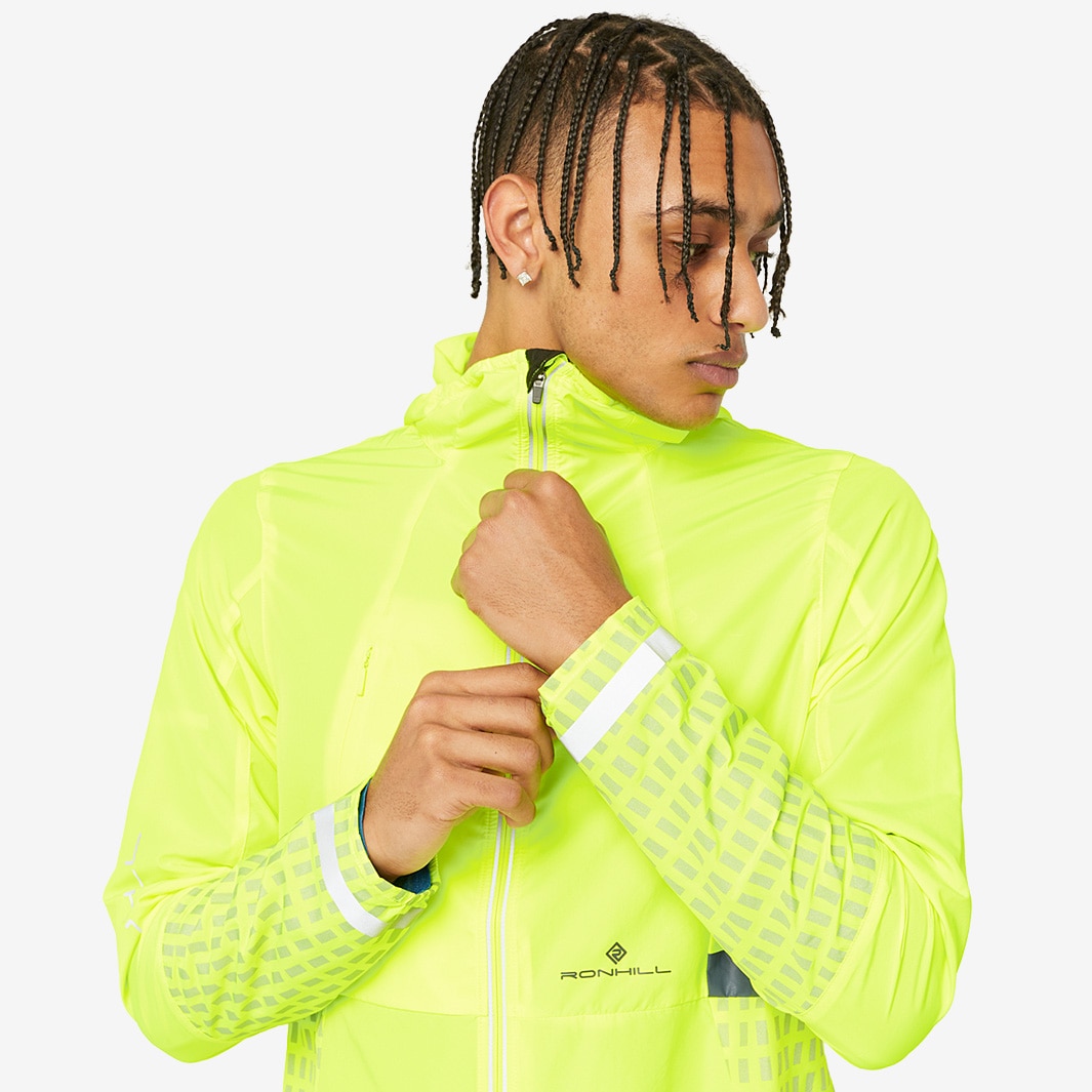 Ronhill Tech Afterhours Jacket FlYel/Charcoal/Rflct Mens Clothing