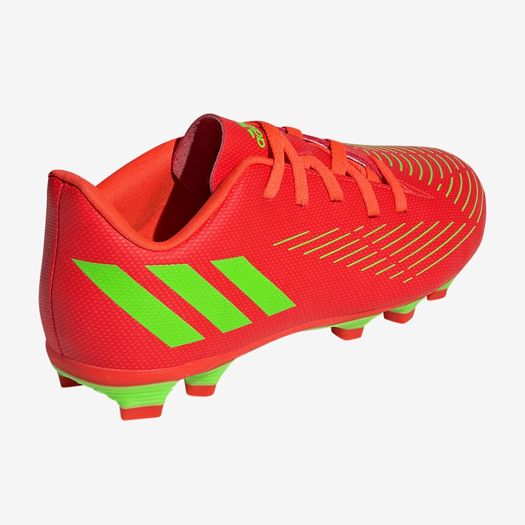 Adidas Bambini Predator Edge Fxg Rosso Solare Verde Solare Nero Core Scarpe Calcio Bambini