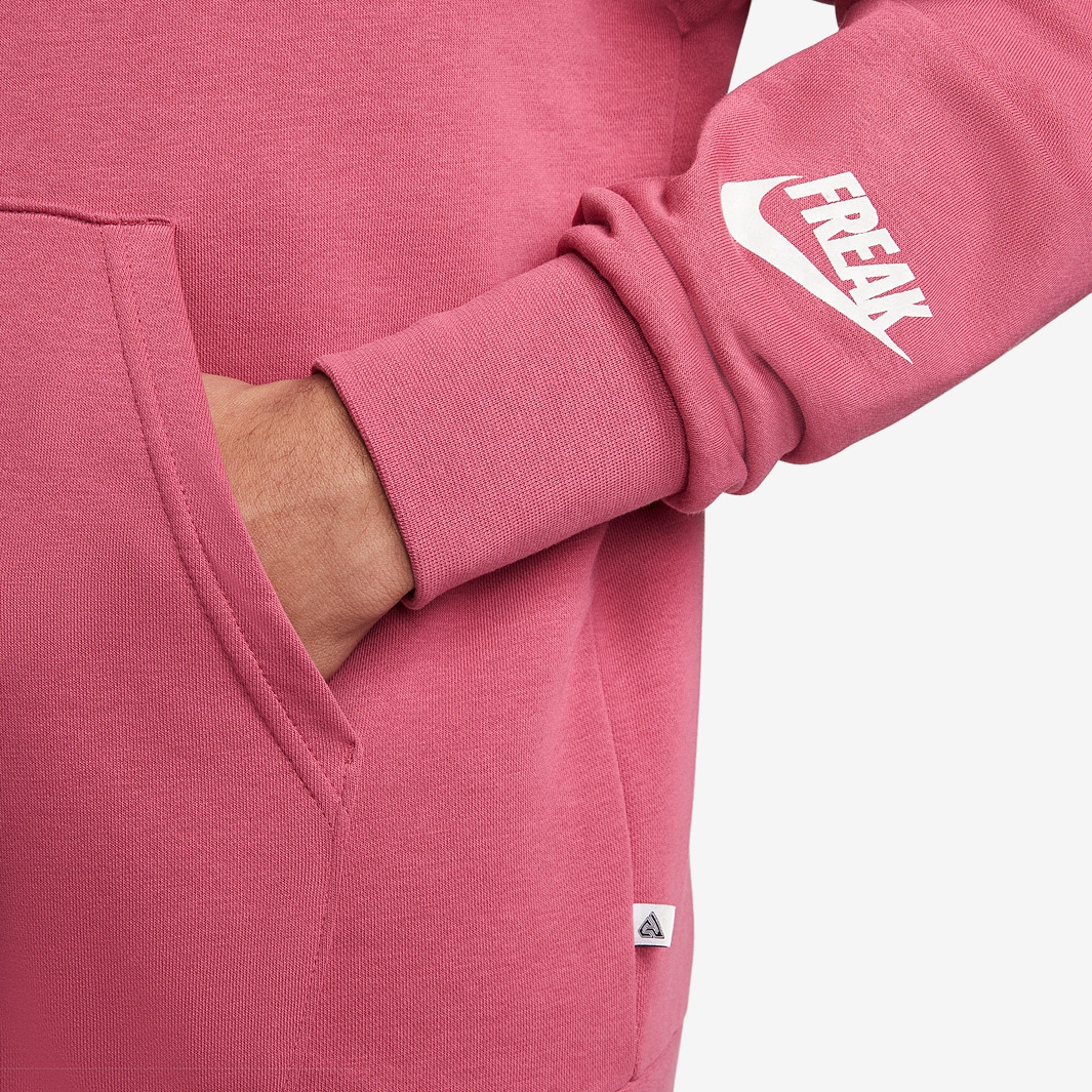 Nike Giannis Pullover Hoodie - Sweet Beet/Sail - Mens Clothing