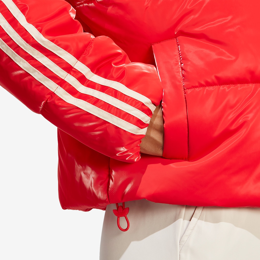 adidas Originals Womens Puffer Jacket Vivid Red Vivid Red Womens Clothing