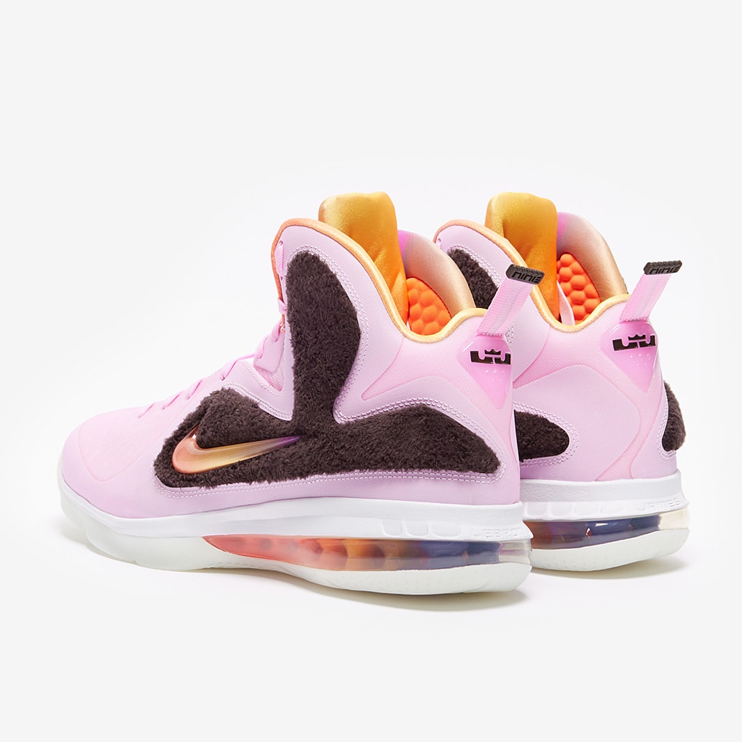 Nike LeBron IX Regal Pink Multicolour Velvet Brown Mens Shoes Pro Direct Basketball