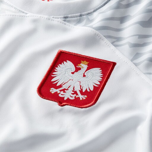 Nike Poland Kids 22/23 Dri-Fit Stadium Jersey SS Home - White/Sport Red image 5 |