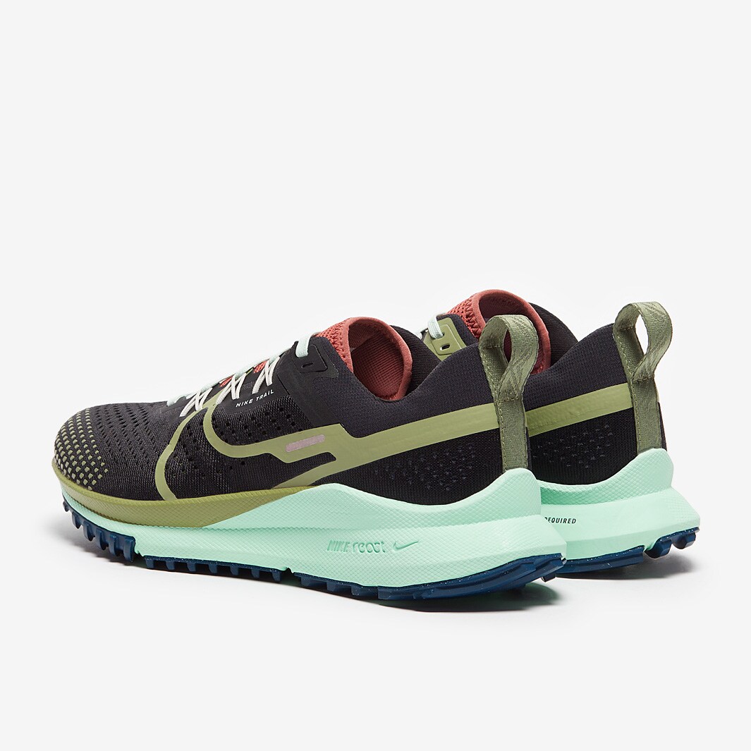 Nike Womens React Pegasus Trail 4 - Black/Alligator-Canyon Rust-Mint ...