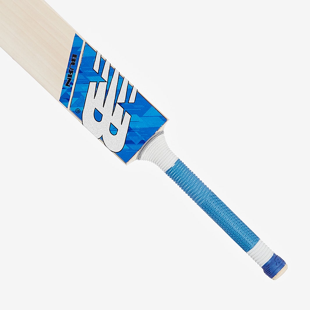 New Balance Burn Junior Cricket Bat Blue/White Junior Cricket Bats