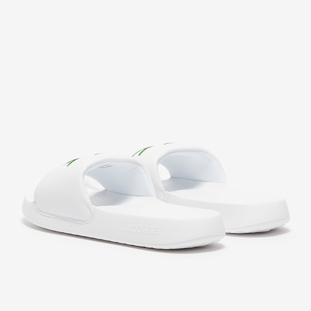 ★LACOSTE★ Men's Serve Slides White RZ9022M55G147 White Lacoste Serve Pin Slides - JD Sports Global