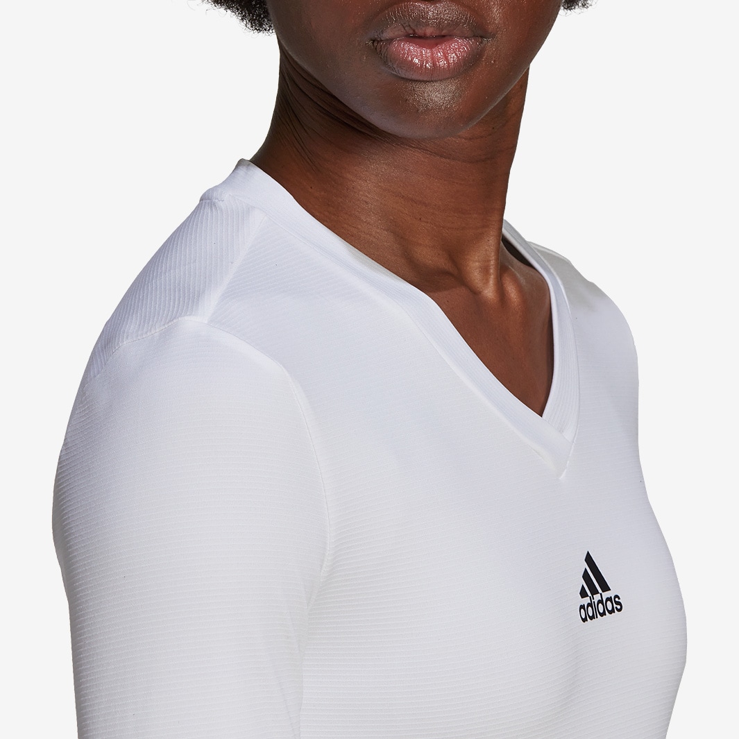 adidas Womens Team Base Tee - White - Womens Clothing |