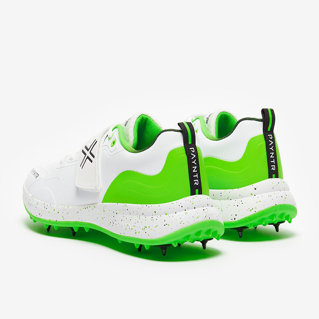 Payntr XPFP6 Cricket Spikes Green Mens Shoes ProDirect Tennis