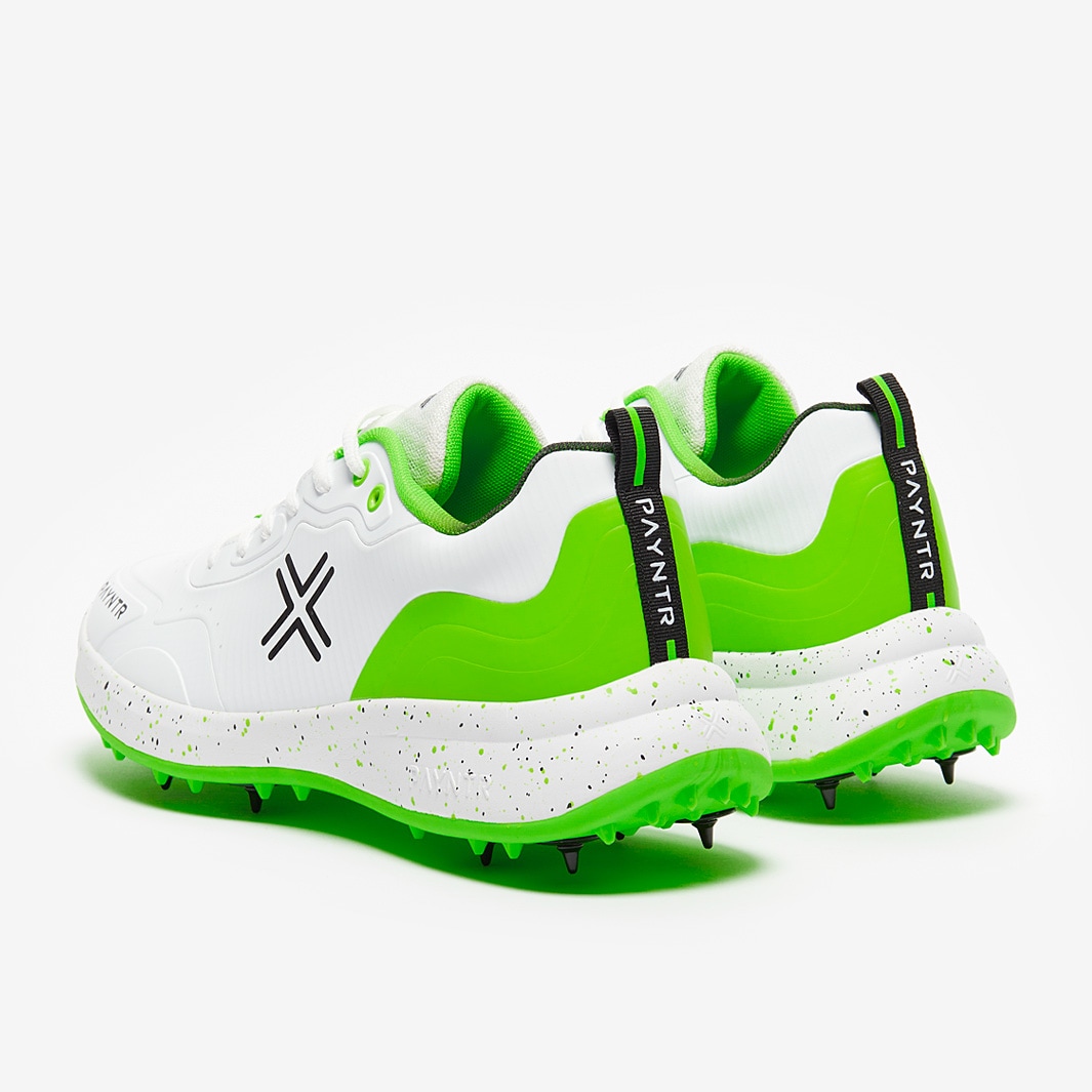 Payntr XPFAR Cricket Spikes Green Mens Shoes ProDirect Soccer