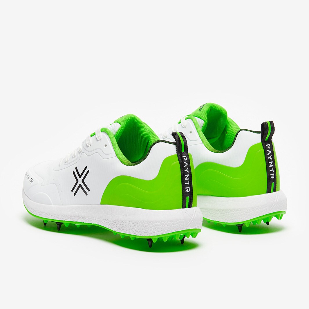 Payntr XPF22 Cricket Spikes Green Mens Shoes ProDirect Running