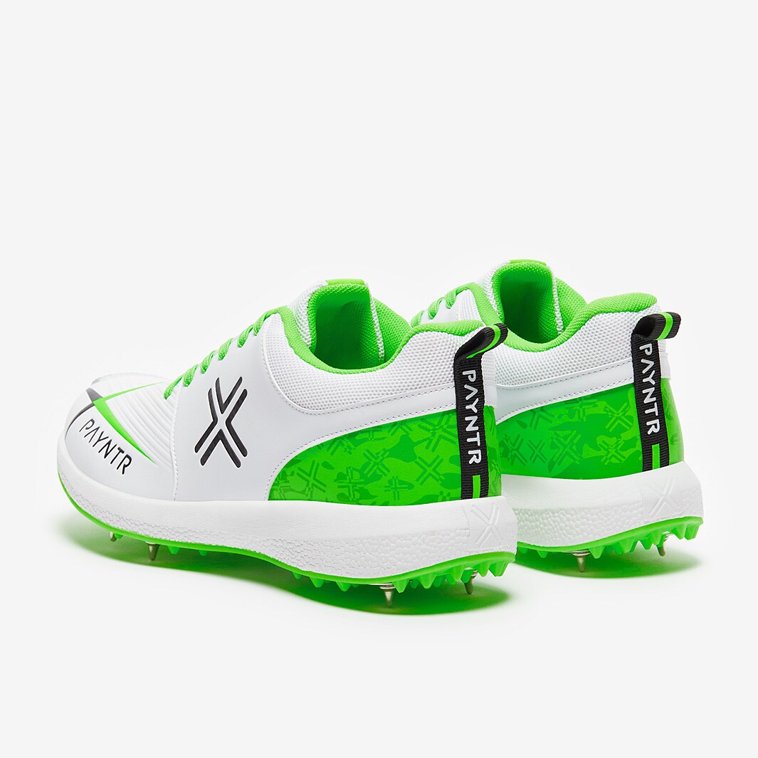 Payntr V Cricket Spikes Green Mens Shoes ProDirect Soccer