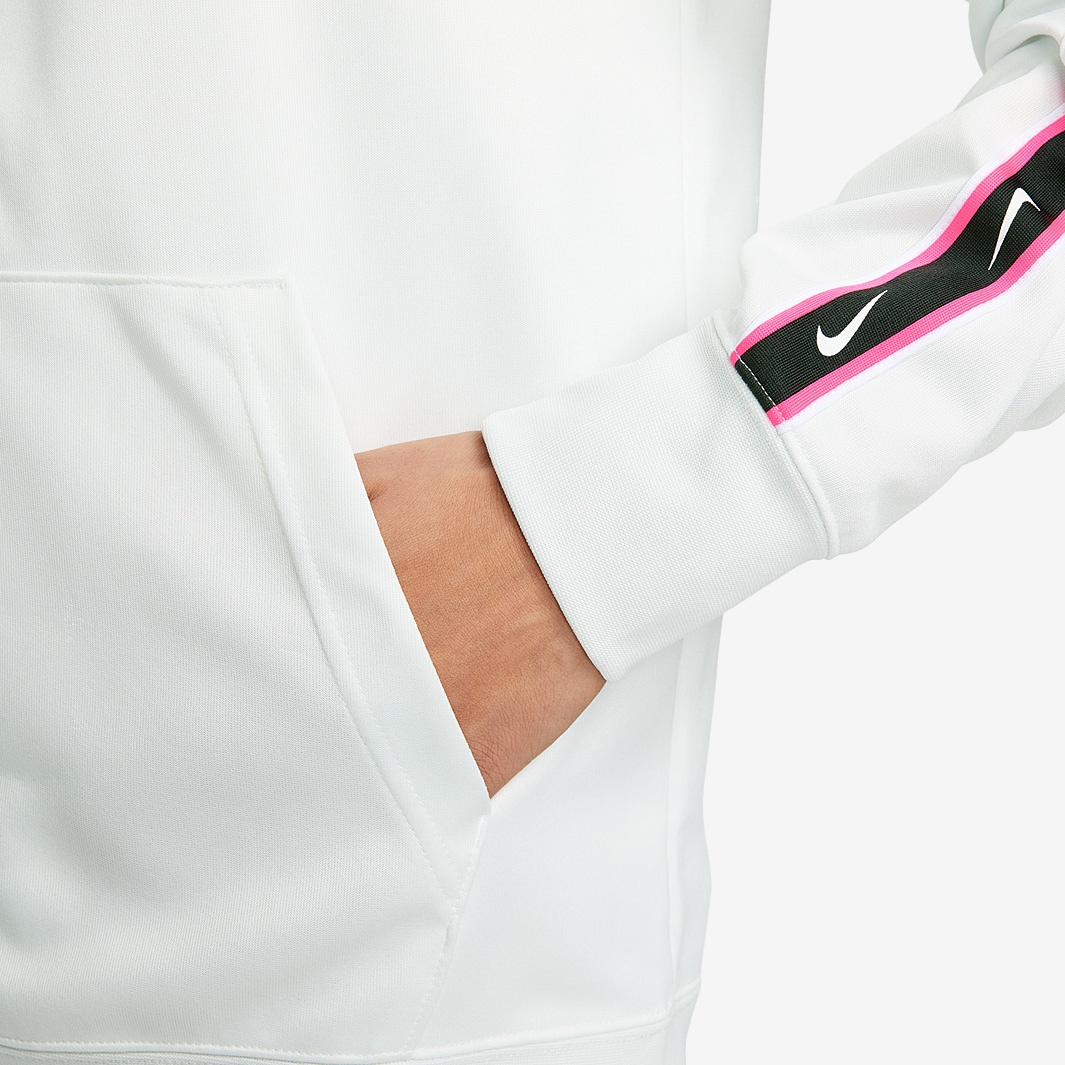 pink and white nike jumper